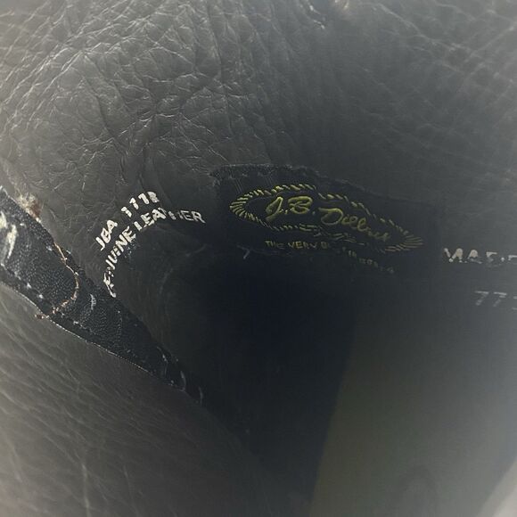 JB Dillon Cowboy Boots Mens 6.5 D Brown Leather Western Made In Mexico - Picture 14 of 15